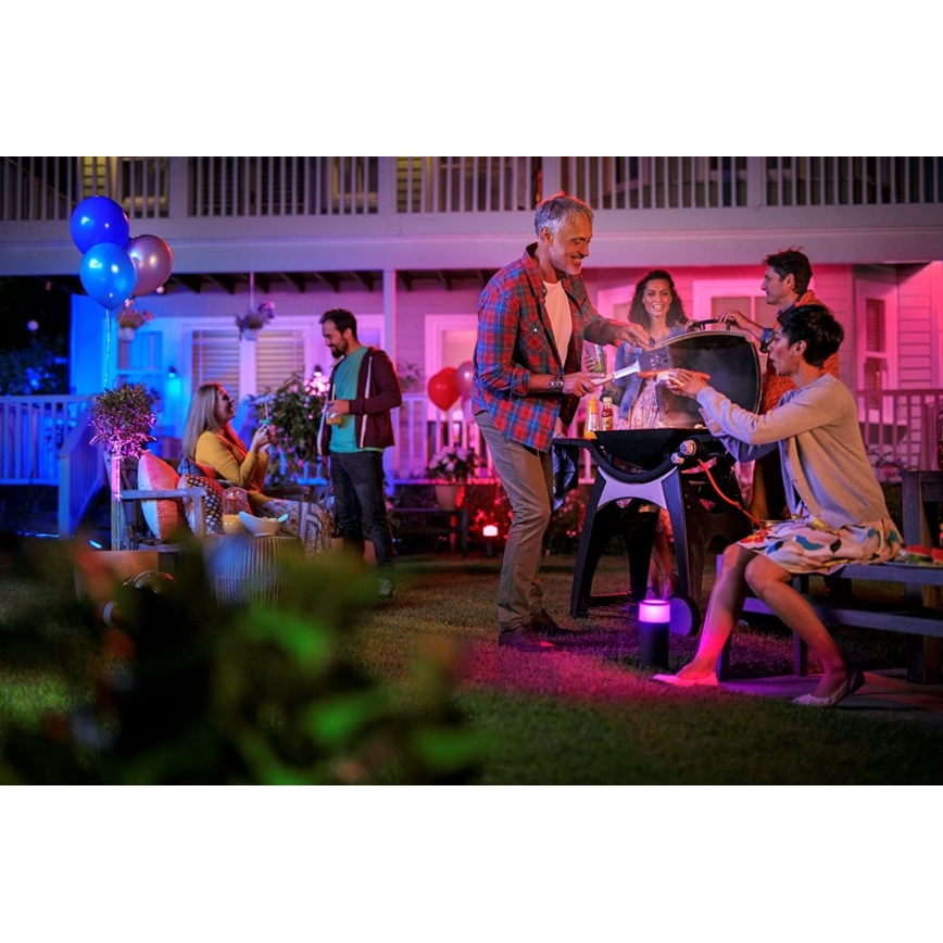 Philips - Conjunto de extensão LED RGB exterior foco Hue LILY LED/8W/230V IP65