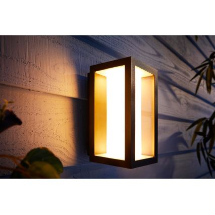 Philips - LED RGBW Iluminação de parede exterior com regulação Hue IMPRESS 2xLED/8W/230V 2000-6500K IP44