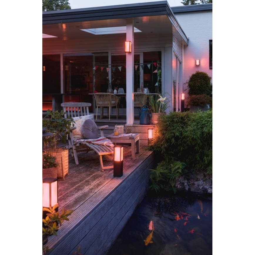 Philips - LED RGBW Iluminação de parede exterior com regulação Hue IMPRESS 2xLED/8W/230V 2000-6500K IP44