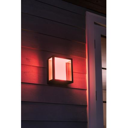 Philips - LED RGBW Iluminação de parede exterior com regulação Hue IMPRESS 2xLED/8W/230V IP44