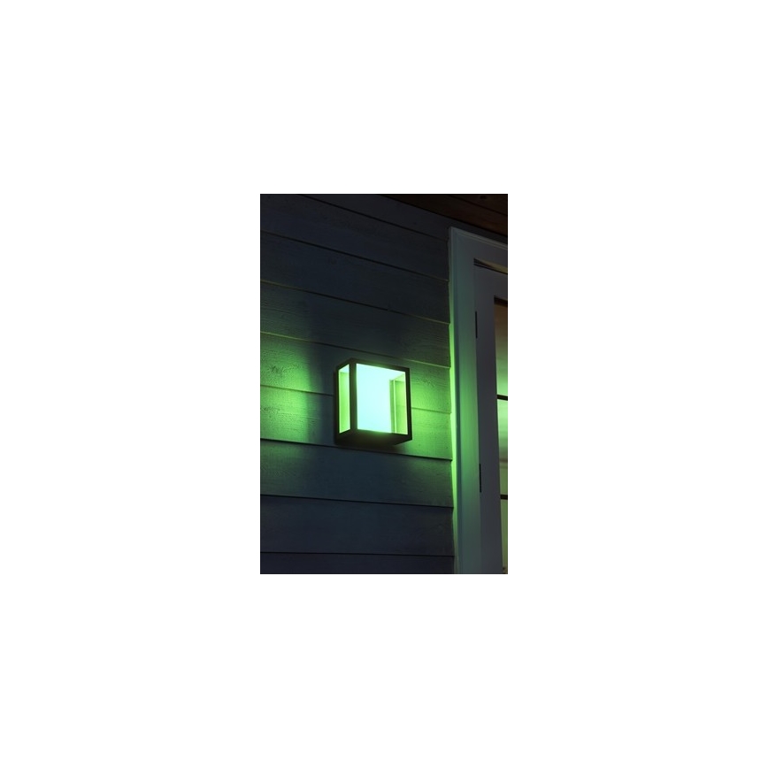 Philips - LED RGBW Iluminação de parede exterior com regulação Hue IMPRESS 2xLED/8W/230V IP44