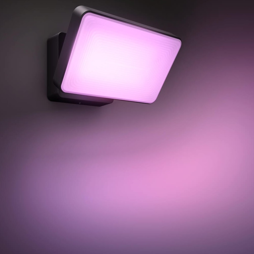 Philips - LED RGBW Regulação exterior reflektor Hue DISCOVER 2xLED/15W/230V 2000-6500K IP44