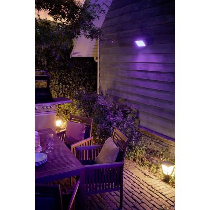 Philips - LED RGBW Regulação exterior reflektor Hue DISCOVER 2xLED/15W/230V 2000-6500K IP44
