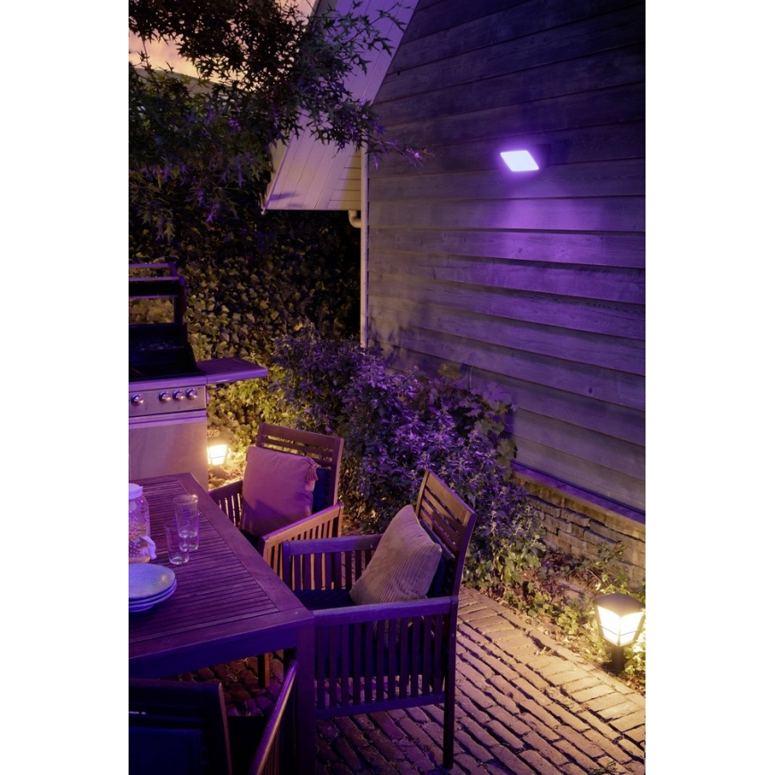 Philips - LED RGBW Regulação exterior reflektor Hue DISCOVER 2xLED/15W/230V 2000-6500K IP44