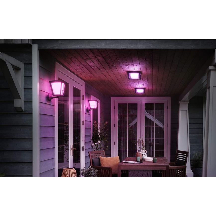 Philips - LED RGBW Iluminação de parede exterior com regulação Hue ECONIC LED/15W/230V IP44