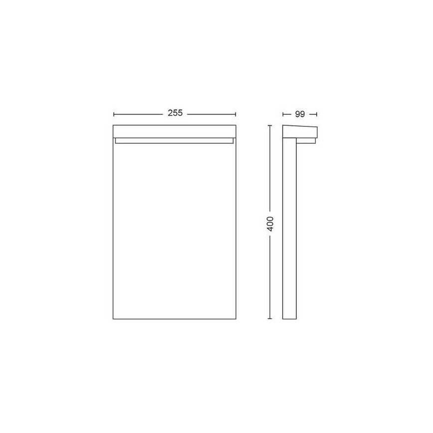 Philips - LED RGBW Regulação exterior candeeiro Hue NYRO LED/13,5W/230V 2000-6500K IP44
