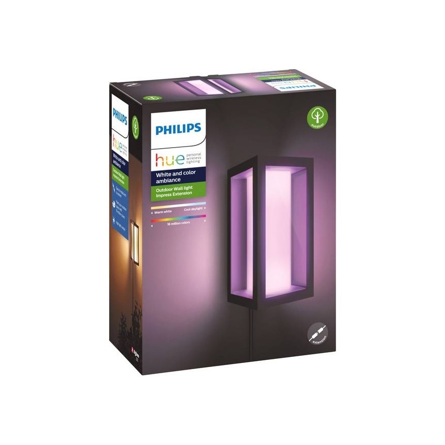 Philips - LED RGBW Iluminação de parede exterior com regulação Hue IMPRESS 2xLED/8W/24V 2000-6500K IP44