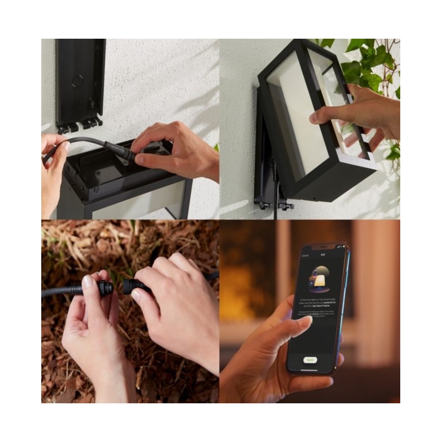 Philips - LED RGBW Iluminação de parede exterior com regulação Hue IMPRESS 2xLED/8W/24V 2000-6500K IP44