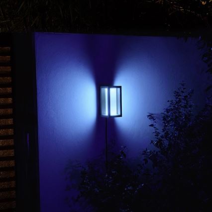 Philips - Luminária de parede exterior regulável LED RGBW Hue IMPRESS 2xLED/8W/24V 2000-6500K IP44