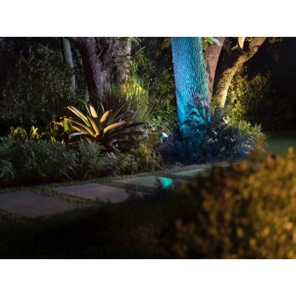 Philips - Lâmpada exterior LED RGB regulável Hue LILY LED/15W/230V IP65