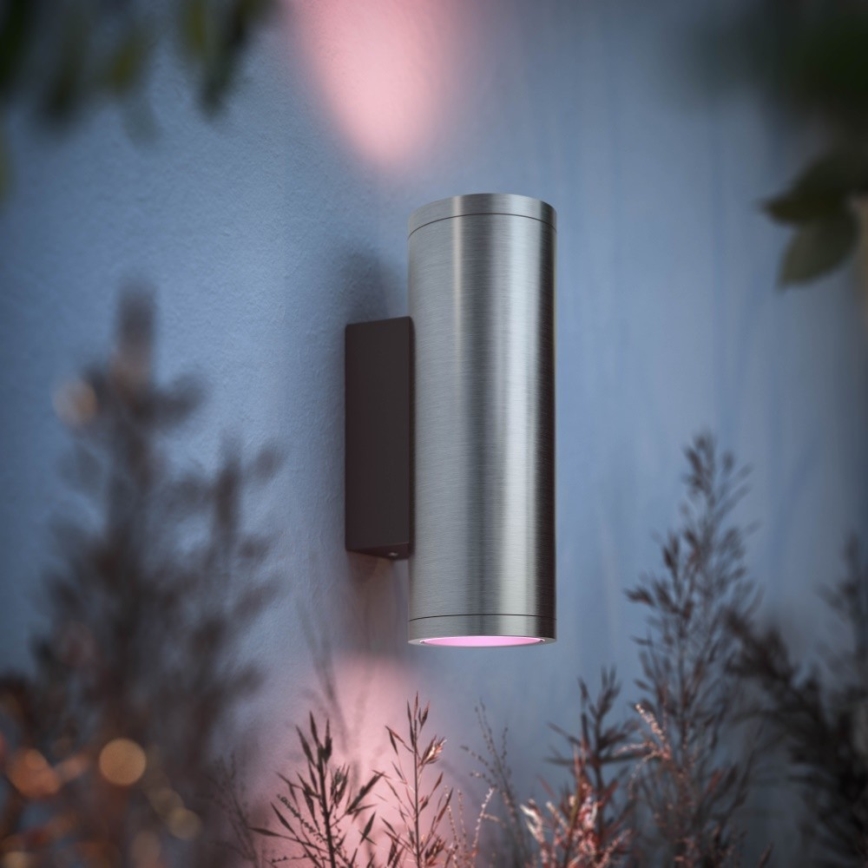 Philips - LED RGBW Iluminação de parede exterior com regulação Hue APPEAR 2xLED/8W/230V IP44