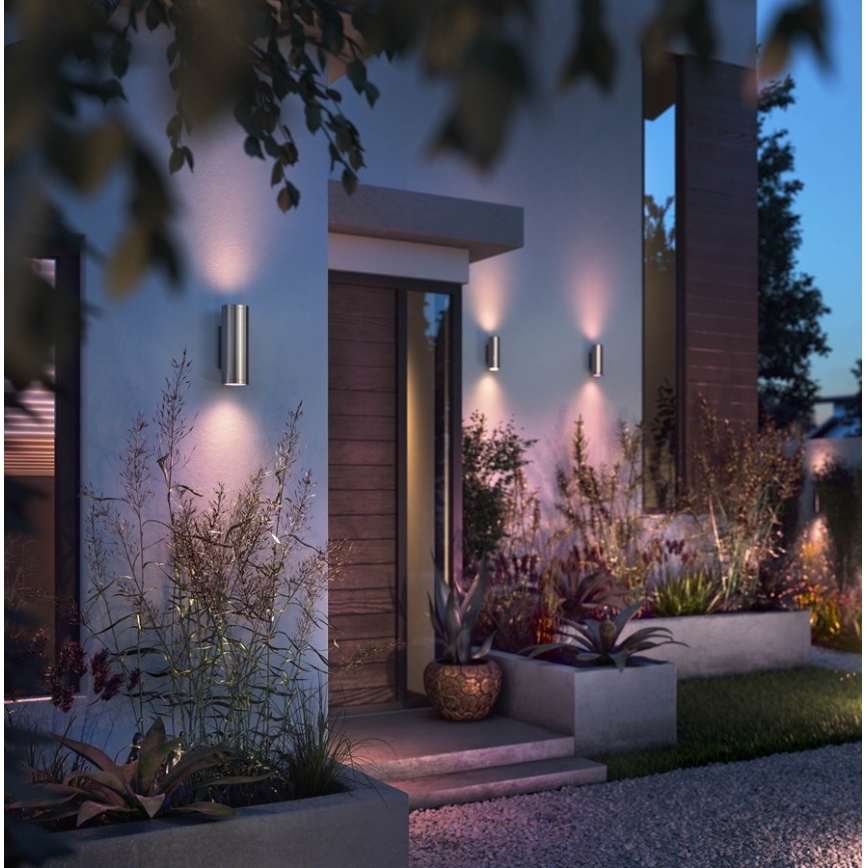 Philips - LED RGBW Iluminação de parede exterior com regulação Hue APPEAR 2xLED/8W/230V IP44