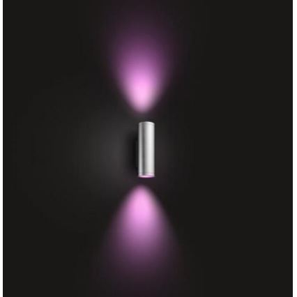 Philips - LED RGBW Iluminação de parede exterior com regulação Hue APPEAR 2xLED/8W/230V IP44