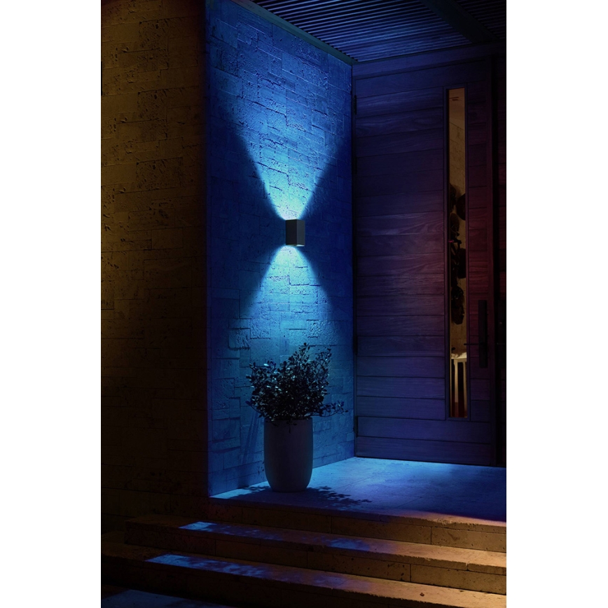 Philips - LED RGBW Iluminação de parede exterior com regulação Hue RESONATE 2xLED/8W/230V 2000-6500K IP44