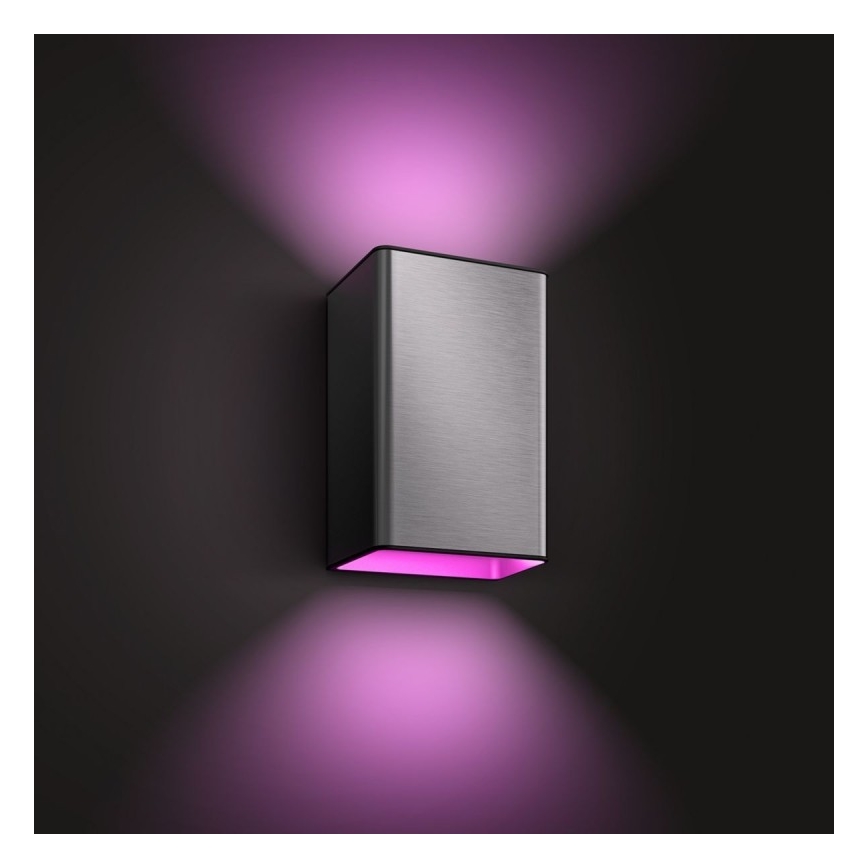 LED RGBW Iluminação de parede exterior com regulação Hue RESONATE 2xLED/8W/230V 2000-6500K IP44
