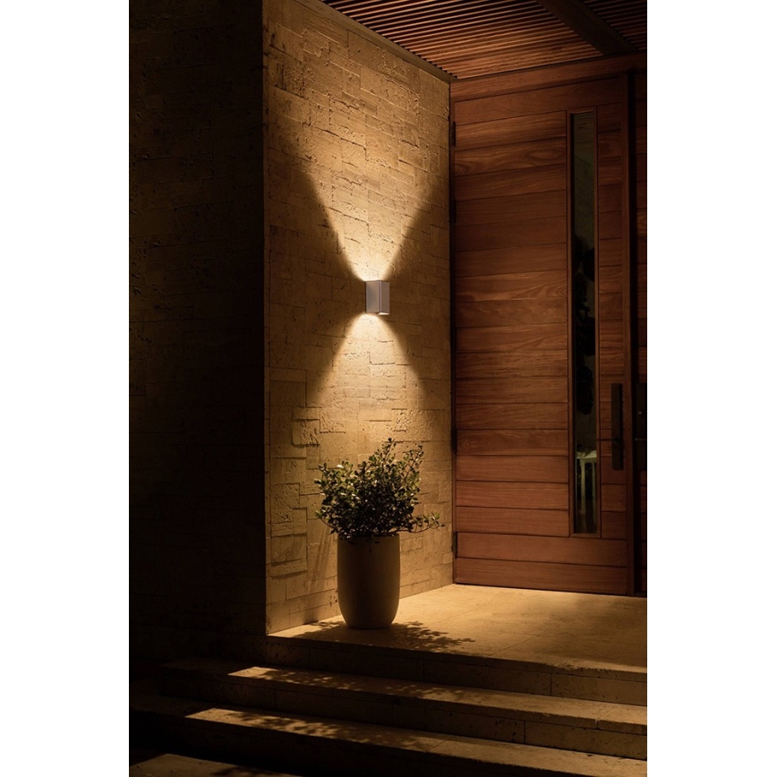 LED RGBW Iluminação de parede exterior com regulação Hue RESONATE 2xLED/8W/230V 2000-6500K IP44