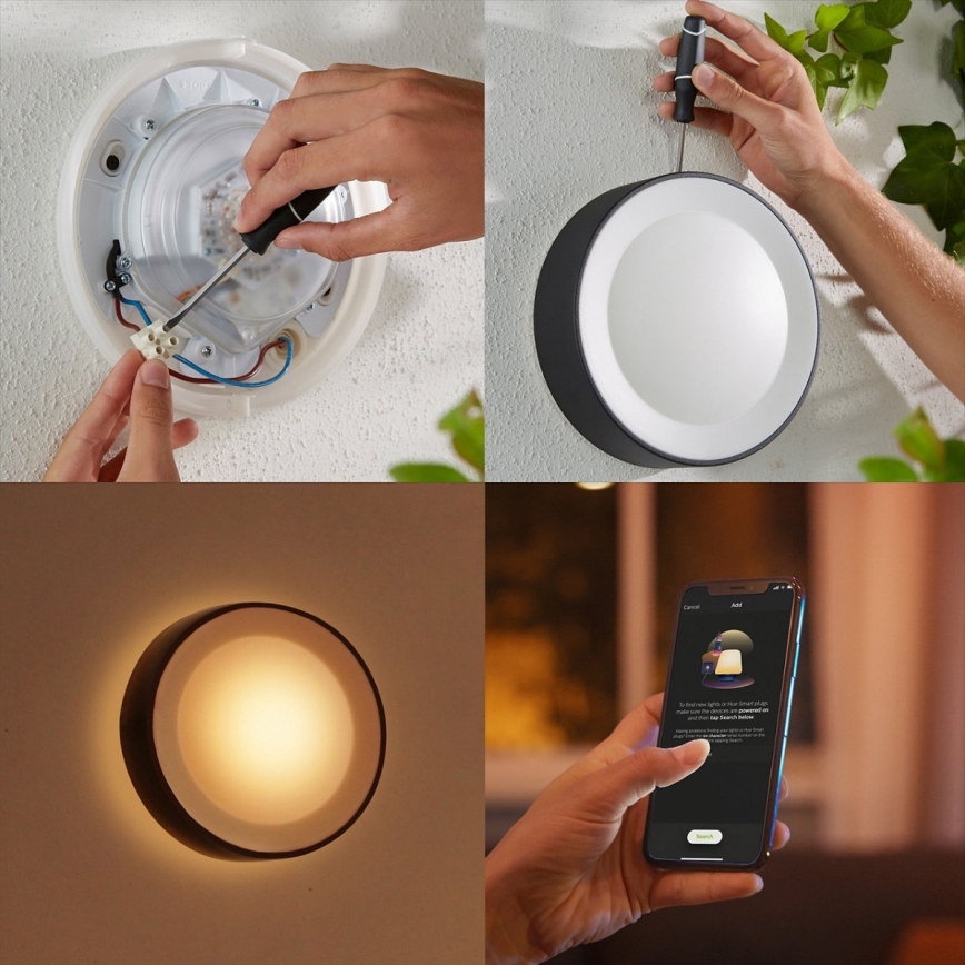 Philips - LED RGBW Iluminação de parede exterior com regulação Hue DAYLO LED/15W/230V 2000-6500K IP44