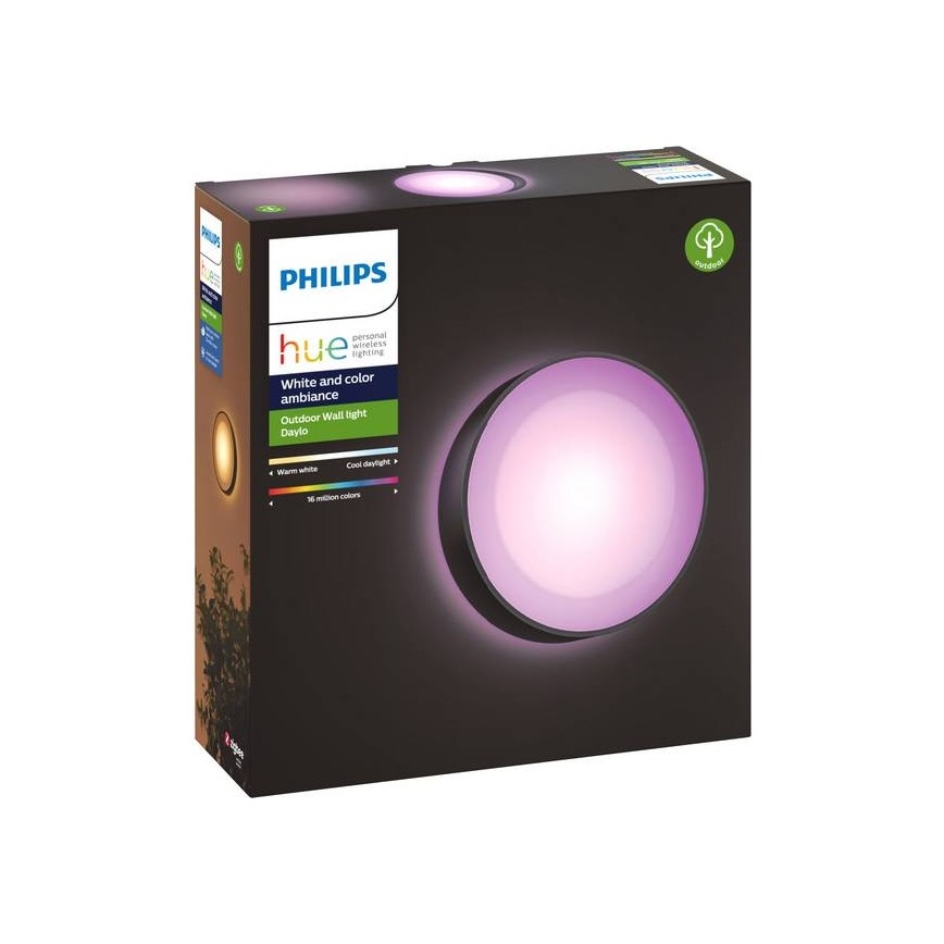 Philips - LED RGBW Iluminação de parede exterior com regulação Hue DAYLO LED/15W/230V 2000-6500K IP44