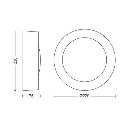 LED RGBW Iluminação de parede exterior com regulação Hue DAYLO LED/15W/230V 2000-6500K IP44