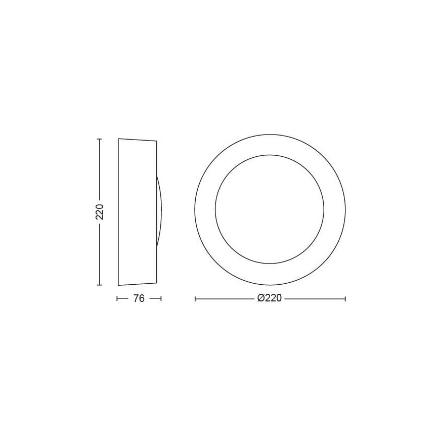LED RGBW Iluminação de parede exterior com regulação Hue DAYLO LED/15W/230V 2000-6500K IP44