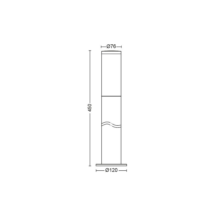 Philips - Candeeiro exterior 1xE27/20W/230V IP44 45 cm