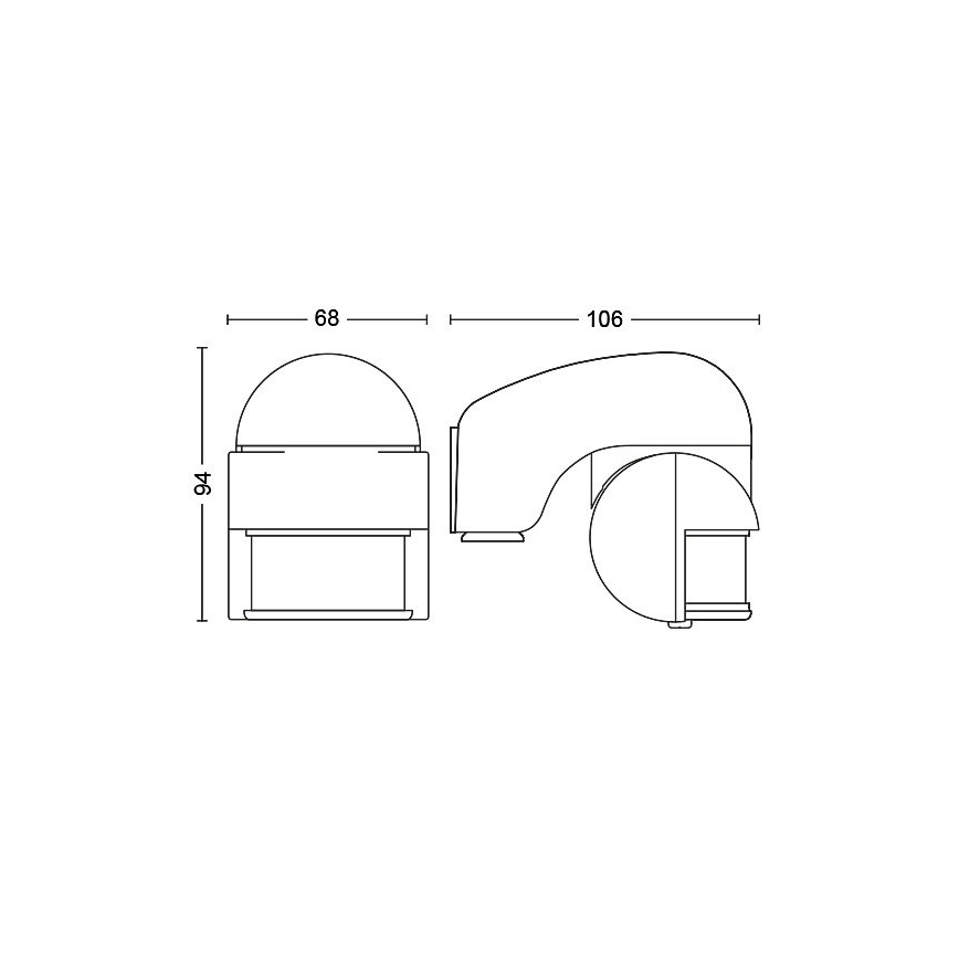 Philips - Sensor de movimento exterior VIRGINIA IP44 branco