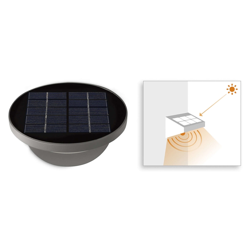 Philips 17808/87/16 - Luz solar LED com sensor MYGARDEN DUSK 1xLED/1W/3,7V IP44