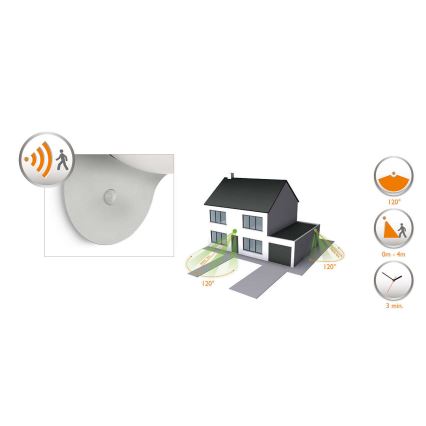 Philips 17808/87/16 - Luz solar LED com sensor MYGARDEN DUSK 1xLED/1W/3,7V IP44