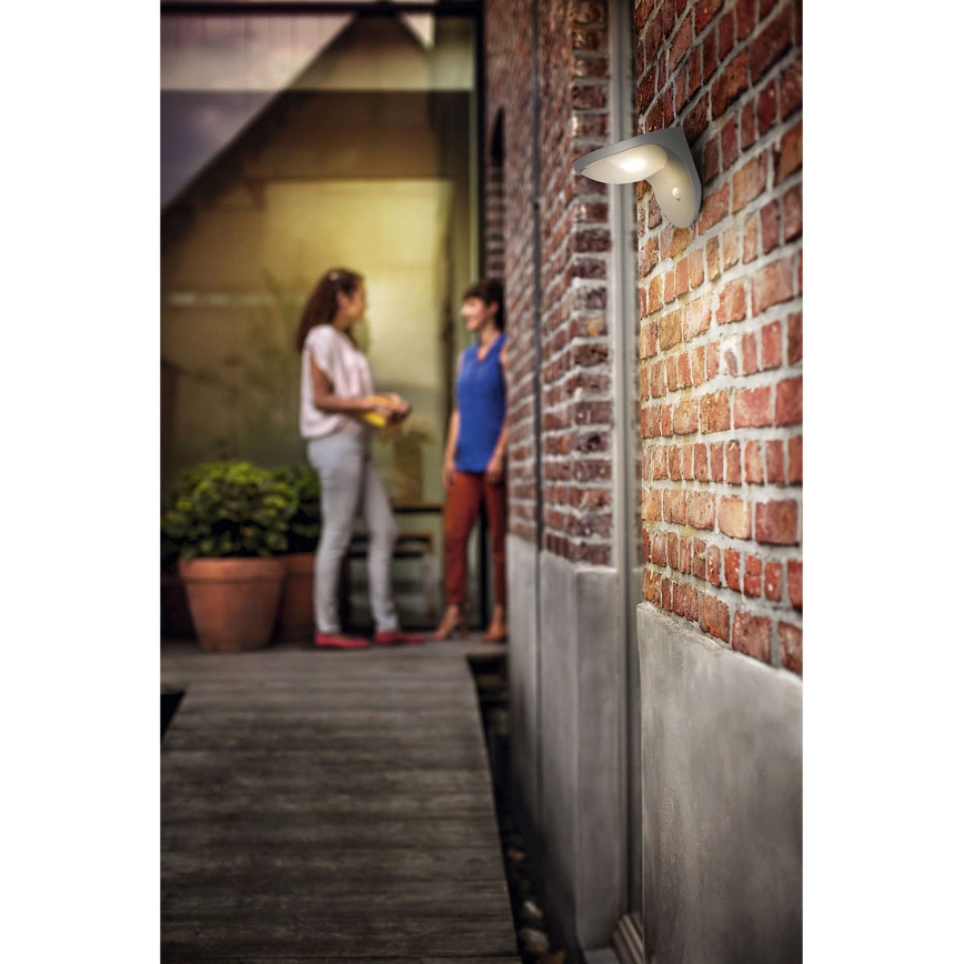 Philips 17808/87/16 - Luz solar LED com sensor MYGARDEN DUSK 1xLED/1W/3,7V IP44