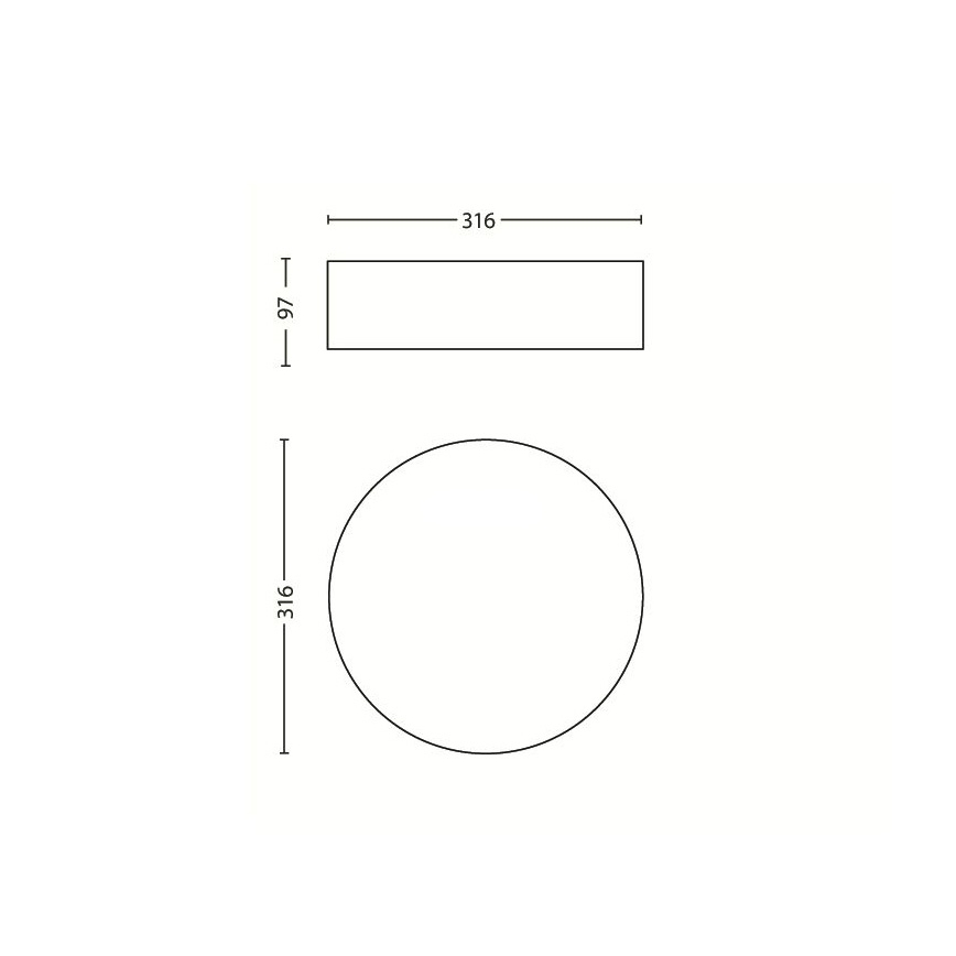 Philips - Luz de teto 2xE27/23W/230V