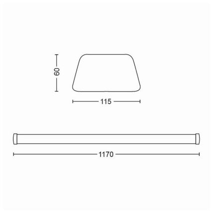Philips - Luz de fundo de armário de cozinha LED LED/50W/230V 4000K