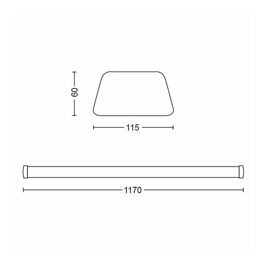 Philips - Luz de fundo de armário de cozinha LED LED/50W/230V 4000K