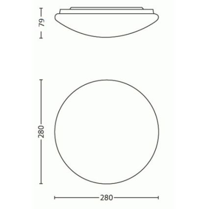 Philips - Iluminação de teto LED LED/9,6W/230V