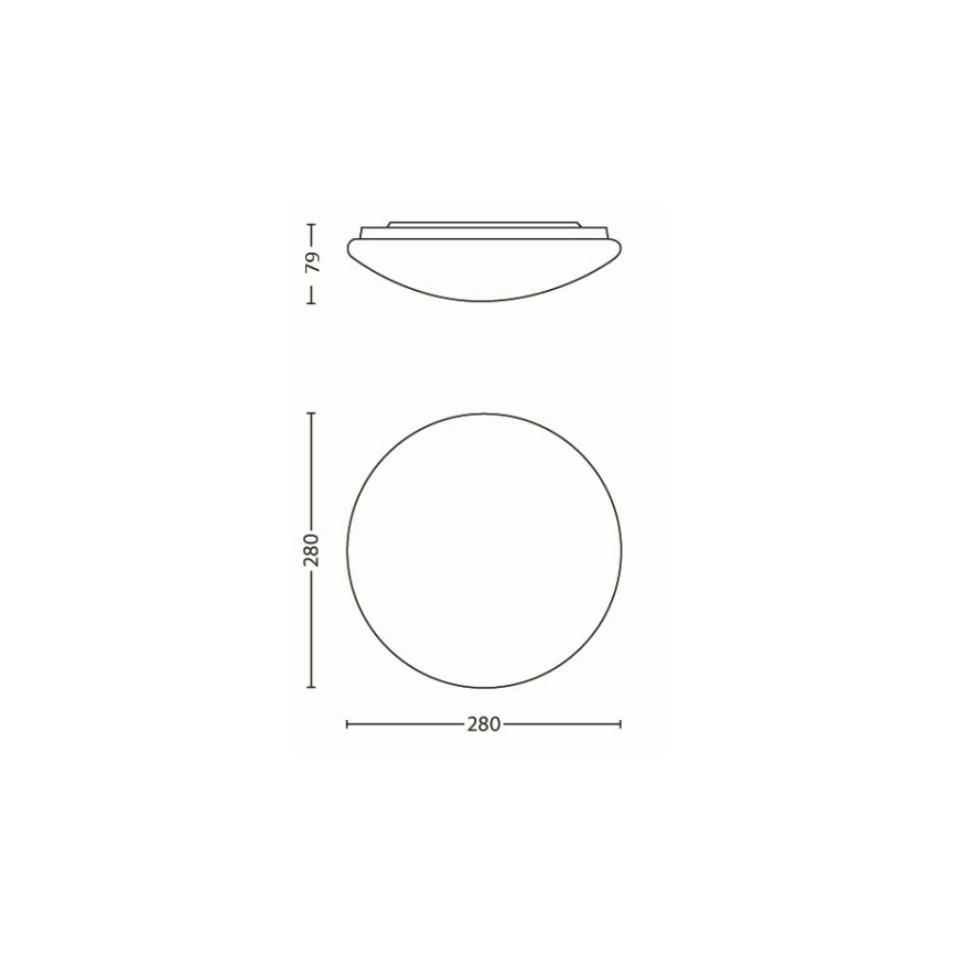 Philips - Iluminação de teto LED LED/9,6W/230V
