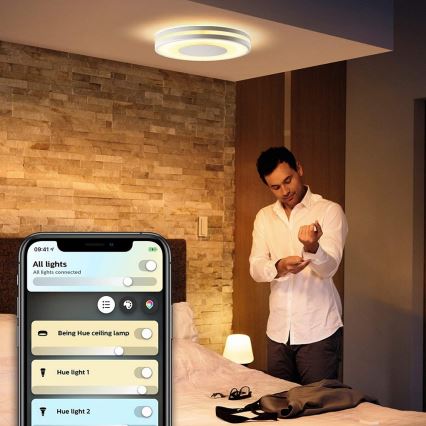 Philips - Iluminação LED com regulação Hue BEING  LED/27W/230V + CR