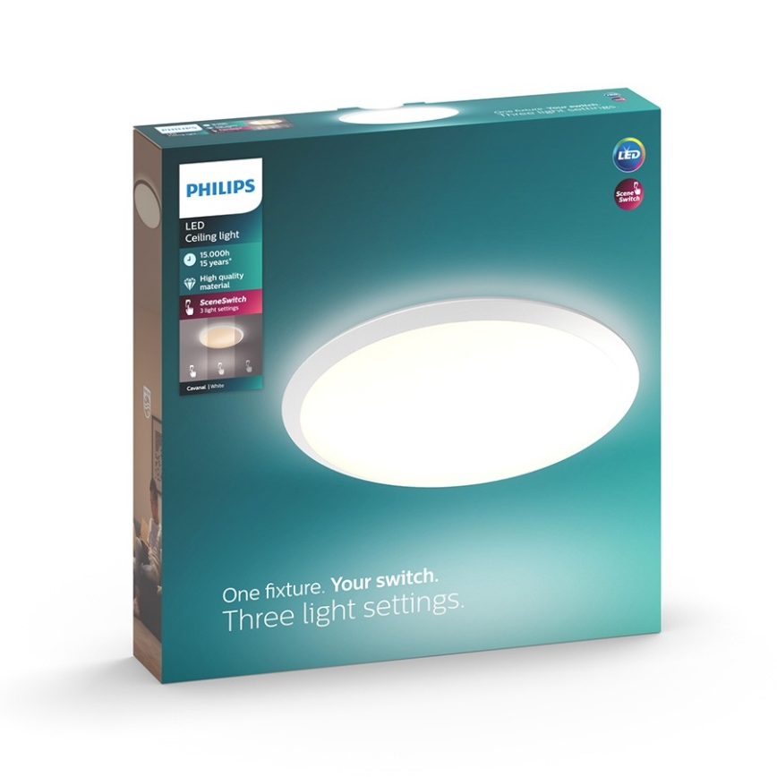 Philips 32809/31/P3 - Luz de teto fosca LED CANAVAL LED/18W/230V