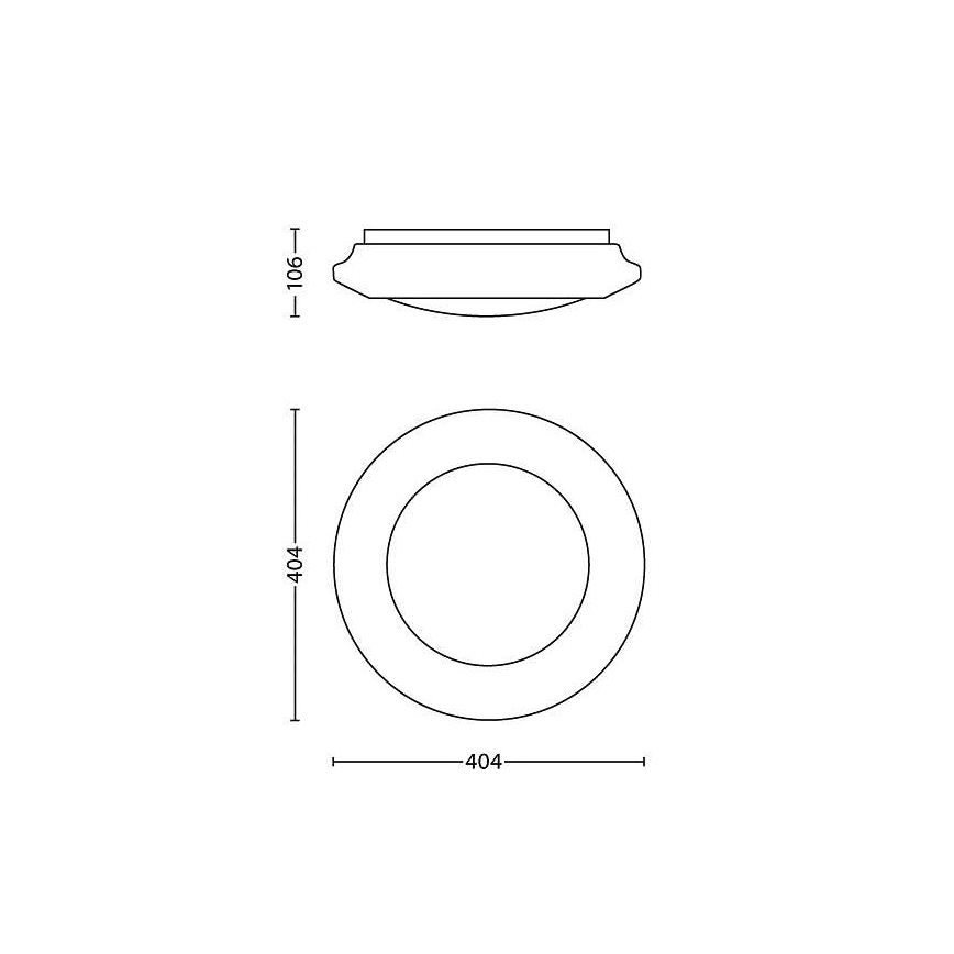 Philips - Iluminação de teto LED LED/22W/230V 2700K
