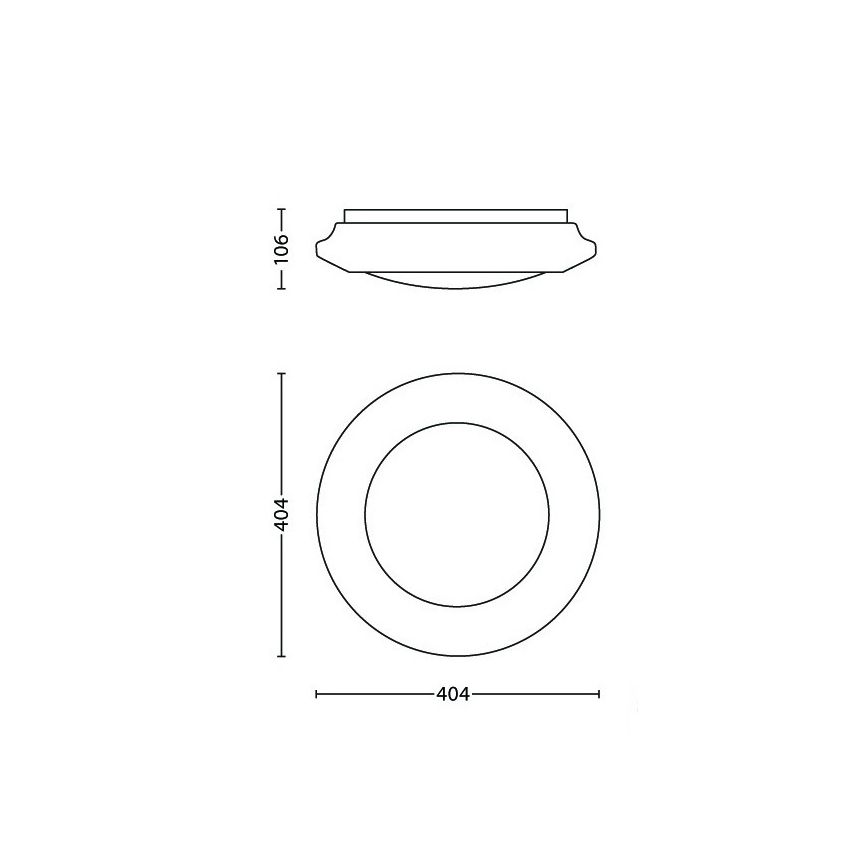 Philips - Iluminação de teto LED LED/22W/230V 4000K