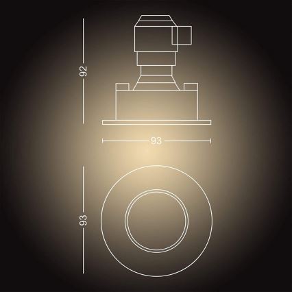 Philips - Iluminação de casa de banho LED com regulação Hue ADORE 1xGU10/5W/230V IP44