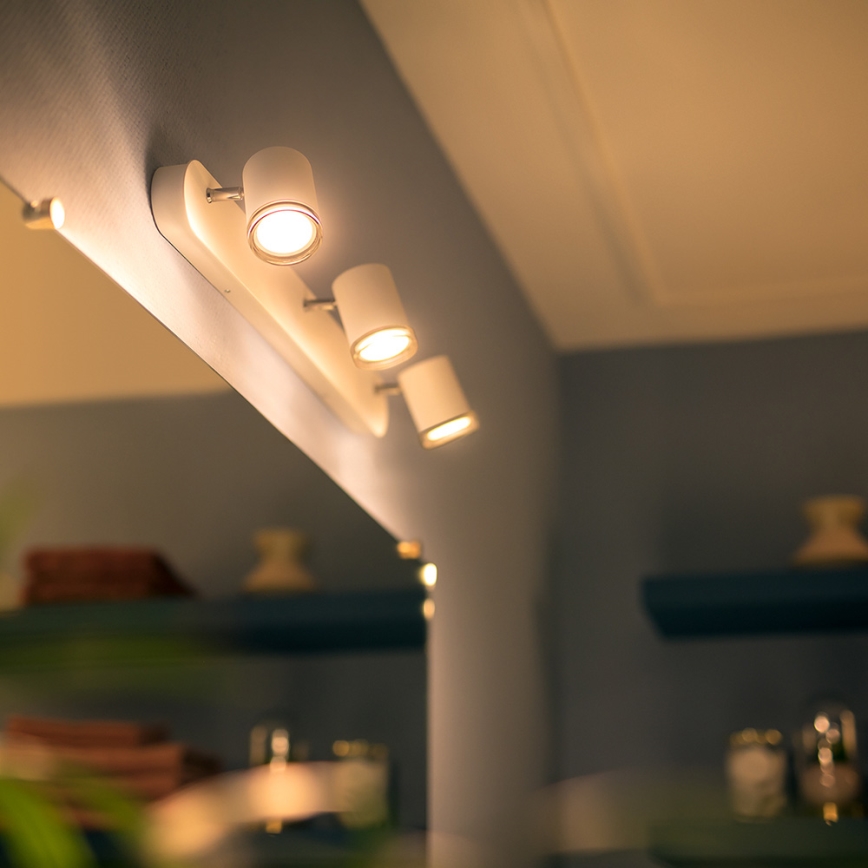 Philips - Iluminação de casa de banho LED com regulação Hue ADORE 3xGU10/5,5W IP44