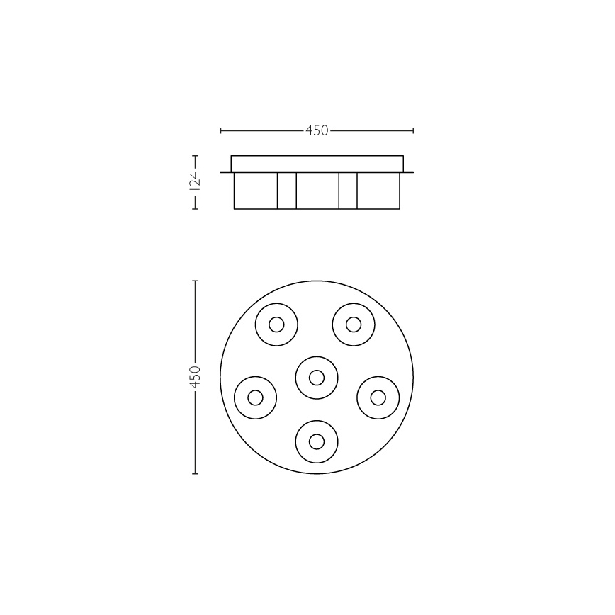 Philips 36446/11/P1 - Iluminação de teto LED com regulação INSTYLE BYZANTIN 6xLED/5W/230V