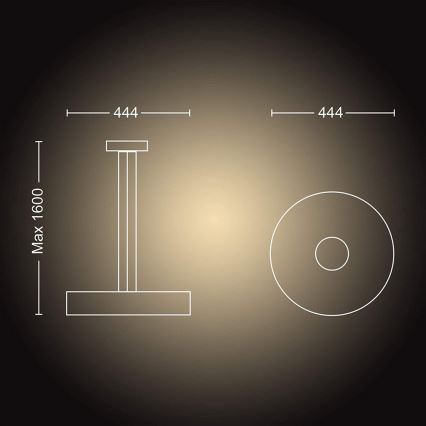Philips - Candelabro suspenso LED com regulação Hue FAIR LED/33,5W/230V + CR