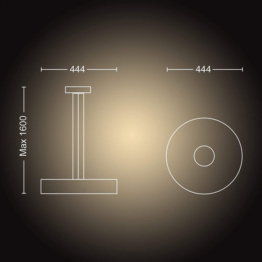 Philips - Candelabro suspenso LED com regulação Hue FAIR LED/33,5W/230V + CR