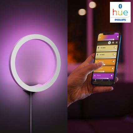 Philips - LED RGBW Iluminação de parede com regulação Hue SANA White e Color Ambiance LED/20W/230V