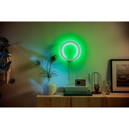 Philips - LED RGBW Iluminação de parede com regulação Hue SANA White e Color Ambiance LED/20W/230V