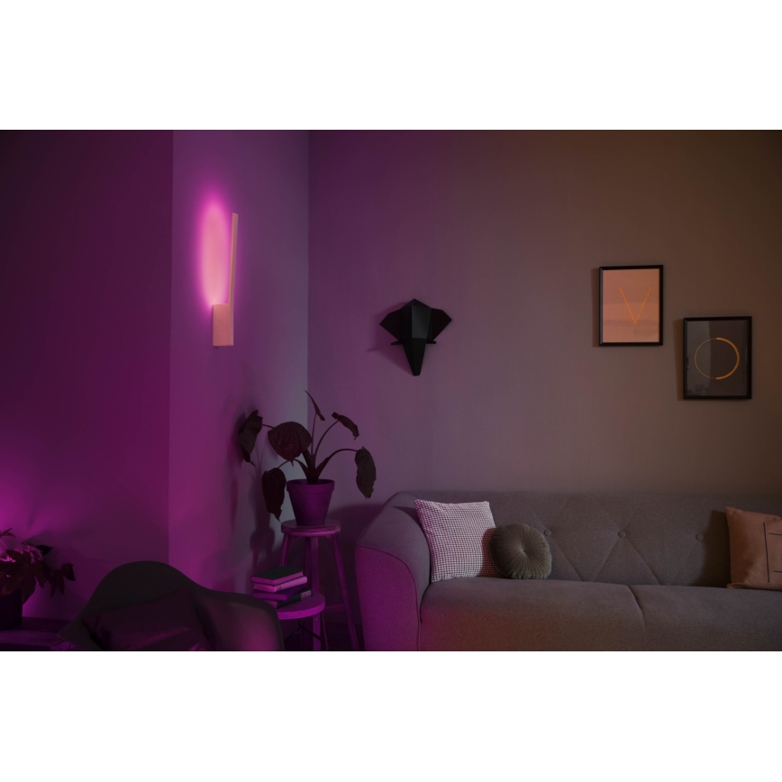 Philips - LED RGBW Iluminação de parede com regulação Hue LIANE White And Color Ambiance 1xLED/12W/230V