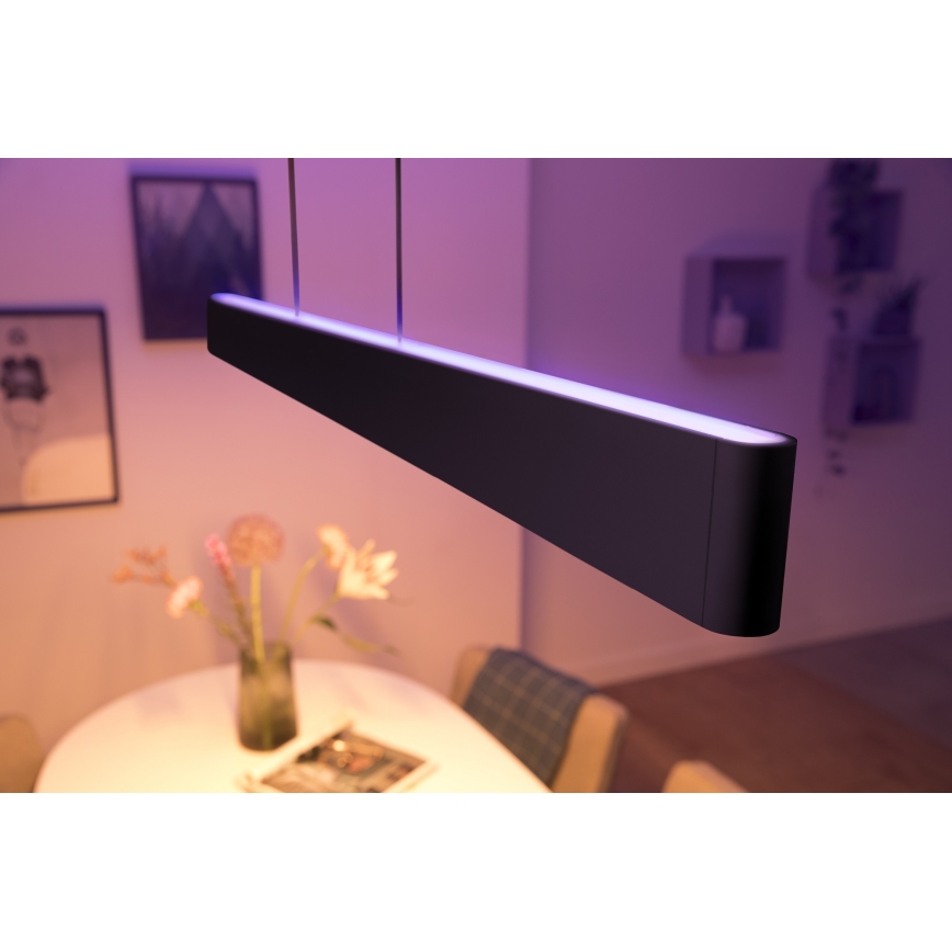 Philips -  LED RGBW Candelabro suspenso com regulação Hue ENSIS White And Color Ambiance 2xLED/39W/230V