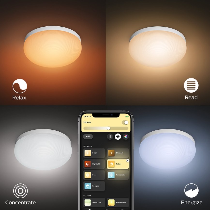 Philips - Iluminação de teto RGBW com regulação Hue FLOURISH White And Color Ambiance LED/32W/230V