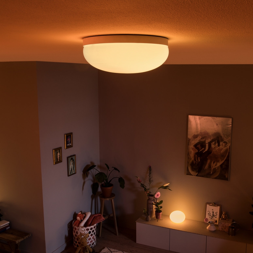 Philips - Iluminação de teto RGBW com regulação Hue FLOURISH White And Color Ambiance LED/32W/230V