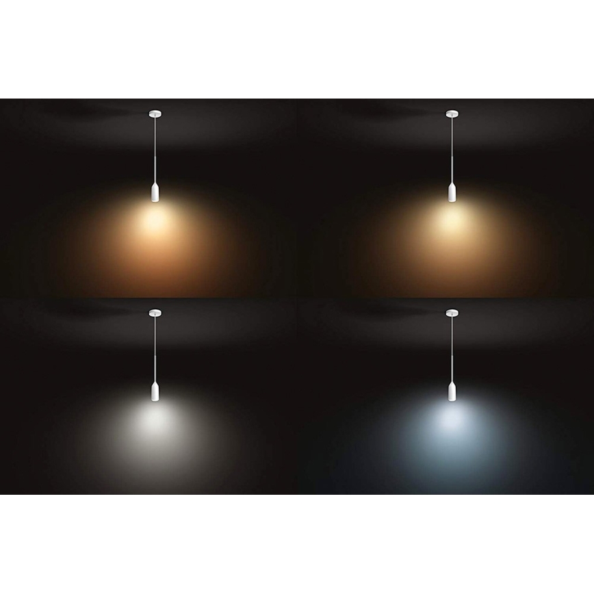 Philips - Candelabro suspenso LED com regulação Hue DEVOTE 1xE27/9,5W/230V